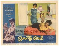8f858 SORORITY GIRL LC #7 '57 great image of bad girl Susan Cabot about to paddle the new girl!