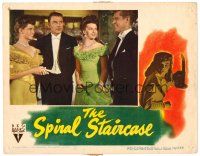8f862 SPIRAL STAIRCASE LC '46 George Brent between Dorothy McGuire & Rhonda Fleming!