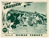 8f864 SPY SMASHER chapter 2 LC '42 border art of the Whiz Comics super hero, soldiers shooting guns!