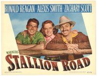 8f866 STALLION ROAD LC #4 '47 pretty Alexis Smith between Ronald Reagan & Zachary Scott!