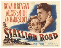 8f259 STALLION ROAD TC '47 romantic c/u of Ronald Reagan & pretty Alexis Smith, Zachary Scott!