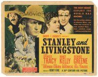 8f260 STANLEY & LIVINGSTONE TC '39 Spencer Tracy as the famed explorer of Africa!