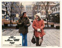 8f867 STARTING OVER LC #1 '79 close up of Burt Reynolds & Jill Clayburgh walking in park!