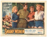 8f878 SWAMP WOMEN LC #8 '56 love-starved Louisiana bayou women hold knife on Touch Connors!