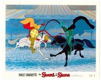 8f883 SWORD IN THE STONE LC '64 Disney cartoon, great image of knights jousting!