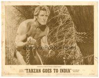 8f888 TARZAN GOES TO INDIA LC #6 '62 great close up of Jock Mahoney as the King of the Jungle!