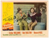 8f901 TEXAS CARNIVAL LC #2 '51 Red Skelton frightened by sexy Ann Miller shooting guns!