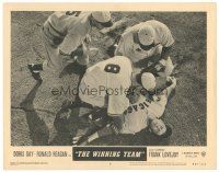 8f979 WINNING TEAM LC #8 R57 Chicago Cubs baseball pitcher Ronald Reagan is injured on field!