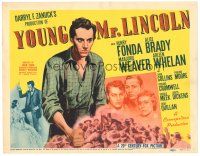 8f273 YOUNG MR. LINCOLN TC '39 Henry Fonda as President Abraham Lincoln, directed by John Ford!