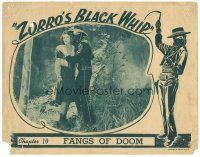 8f996 ZORRO'S BLACK WHIP chapter 10 LC '44 Republic serial, George J. Lewis as masked hero with girl