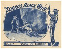 8f997 ZORRO'S BLACK WHIP chapter 2 LC '44 Republic serial, four good guys & bad guys tussle!
