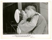 8f022 BUSH PILOT 8x10 still '47 romantic close up of Austin Willis kissing pretty Rochelle Hudson!