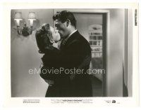 8f062 GENTLEMAN'S AGREEMENT 8x10 still '47 romantic c/u of Gregory Peck kissing Dorothy McGuire!