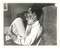 8f066 HANDS OF A STRANGER 8x10 still '62 romantic close up of Paul Lukather kissing Joan Harvey!