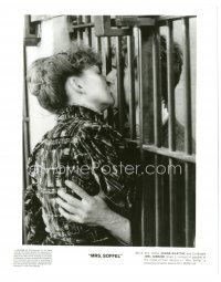 8f110 MRS. SOFFEL 8x10 still '85 c/u of Diane Keaton & Mel Gibson kissing through prison bars!