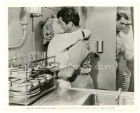 8f115 OPERATION PETTICOAT 8x10 still R63 Cary Grant eavesdrops on Tony Curtis kissing Dina Merrill!