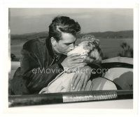 8f123 RAGING TIDE 8x10 still '51 c/u of Richard Conte kissing sexy bad girl Shelley Winters in car!