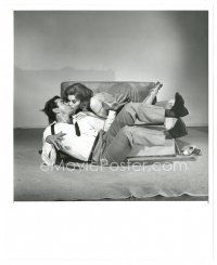 8f139 SUNDAY IN NEW YORK 8x10 still '64 wacky image of Rod Taylor kissing sexy Jane Fonda!