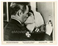 8f141 TAKE THE HIGH GROUND 8x10 still '53 romantic c/u of Richard Widmark kissing Elaine Stewart!