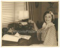8g095 FRANCES MARION deluxe 11x14 still '20s the legendary screenwriter at her typewriter!