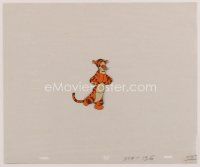 8g041 WINNIE THE POOH & TIGGER TOO animation cel '74 full-length image of Tigger looking worried!