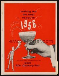 8g047 20TH CENTURY FOX 1956 campaign book '56 Carousel, Man in the Gray Flannel Suit & many more!