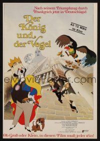 8g615 KING & THE MOCKING BIRD German magazine ad '80 Paul Grimault' Le Roi et l'oiseau!!