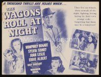 8g689 WAGONS ROLL AT NIGHT herald '41 Humphrey Bogart, Joan Leslie, Eddie Albert, Sylvia Sidney!
