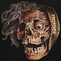 8g243 CREEPSHOW die-cut Halloween mask '82 Romero & King's tribute to E.C. Comics, great skull image