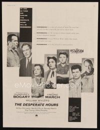 8g605 DESPERATE HOURS magazine ad '55 Humphrey Bogart, Fredric March, William Wyler