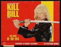8g235 KILL BILL: VOL. 2 video calendar '04 sexy Uma Thurman with katana, Quentin Tarantino