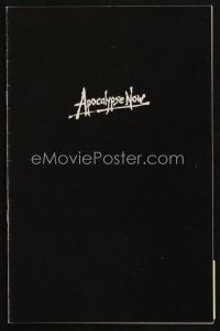 8g389 APOCALYPSE NOW 70mm Roadshow program book '79 Francis Ford Coppola, Marlon Brando, Sheen!