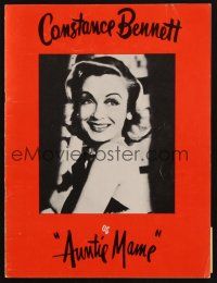 8g392 AUNTIE MAME stage play program book '59 pretty Constance Bennett in the title role!