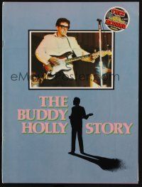 8g401 BUDDY HOLLY STORY program book '78 Gary Busey, Don Stroud, rock & roll biography!