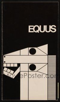 8g418 EQUUS stage play program book '74 Anthony Perkins, Thomas Hulce!