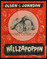 8g438 HELLZAPOPPIN stage play program book 30s John Olson, Harold Johnson, Ole & Chic!