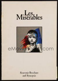 8g451 LES MISERABLES stage play program book '90 cool images from Broadway musical!