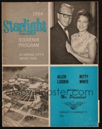 8g457 MR. PRESIDENT stage play program book '60s Allen Ludden & Betty White in Kansas City!