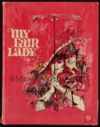 8g461 MY FAIR LADY hardcover program book '64 Audrey Hepburn, Rex Harrison, Bob Peak art!