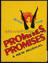 8g466 PROMISES PROMISES stage play program book '68 Jill O'Hara & Jerry Orbach!
