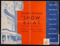 8g475 SHOW BOAT stage play program book '32 great images of cast & sexy Ziefgeld girls!