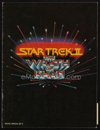 8g482 STAR TREK II program book '82 The Wrath of Khan, Leonard Nimoy, William Shatner, sci-fi!