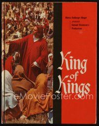 8g448 KING OF KINGS program book '61 Nicholas Ray Biblical epic, Jeffrey Hunter as Jesus!