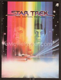 8g511 STAR TREK program '79 cool art of William Shatner & Leonard Nimoy by Bob Peak!