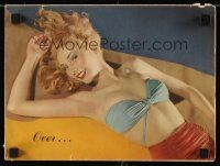8g558 ESQUIRE GIANT PIN-UP magazine promo brochure '50s great images of sexy models!