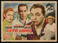 8g806 KEY LARGO Spanish herald '49 Humphrey Bogart, Lauren Bacall, Edward G. Robinson, John Huston
