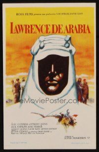8g820 LAWRENCE OF ARABIA Spanish herald '64 David Lean classic starring Peter O'Toole!