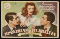 8g874 PHILADELPHIA STORY Spanish herald '42 Katharine Hepburn, Cary Grant, James Stewart