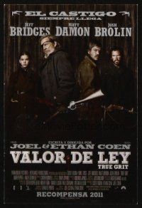 8g968 TRUE GRIT Spanish herald '11 Jeff Bridges, Matt Damon, Coen Brothers remake!