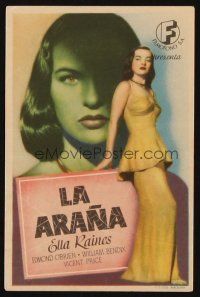 8g984 WEB Spanish herald '47 different image of sexy Ella Raines full-length & close up, film noir!